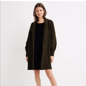 Madewell Piqué Relaxed Cardigan Coat